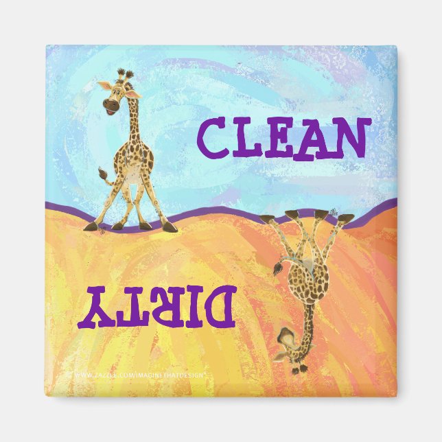 Aimant Giraffe de la Parade Animale (Devant)