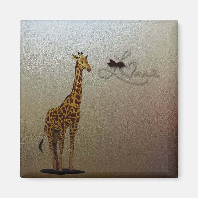 Aimant Giraffe d'or (Devant)