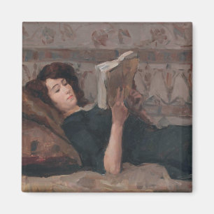 Aimant Girl Reading a Book (Reclining on a Divan)