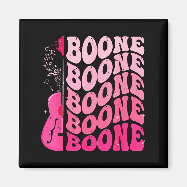 Aimant Girl Retro Boone Groovy Flower First Name D 80's  (Devant)
