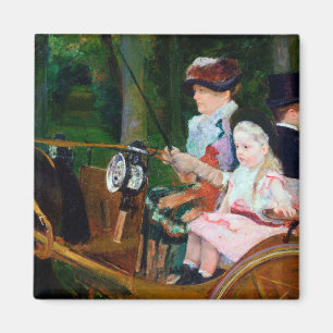 Aimant Girl Riding a Carrie, Mary Cassatt