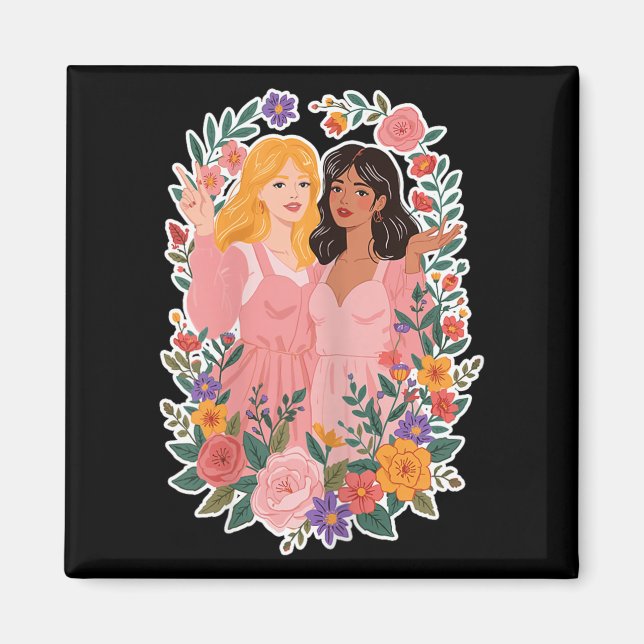 Aimant Girls Friendship Bloom Ies Sisterhood Together Lau (Devant)