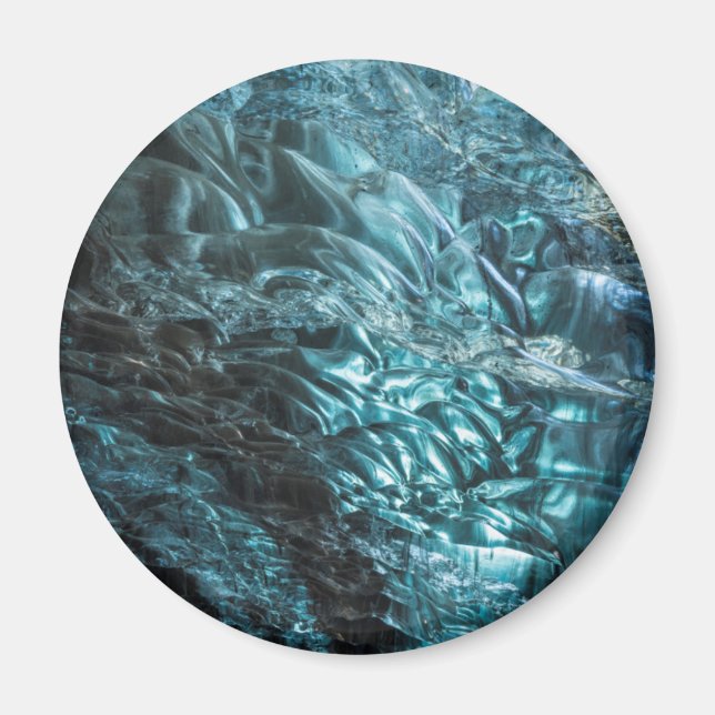 Aimant Glace bleue d'une grotte de glace, Islande (Devant)