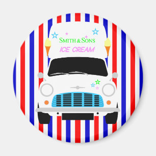 Aimant Glace classique Austin Mini Van