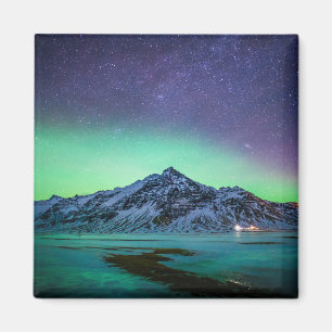 Aimant Glace et neige   Aurora Borealis Voie Lactée Islan