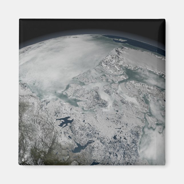Aimant Glace marine au-dessus de l'Amérique du Nord (Devant)