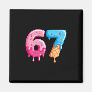 Aimant Glace Six Sept Dégoulinante Mème Cool 67 Numéro Dr