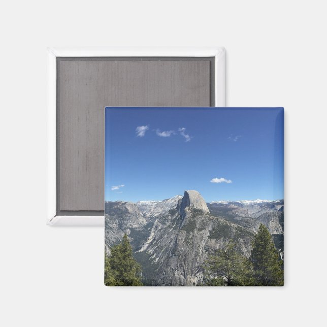 Aimant Glacier Point Demi-Dome Yosemite couleur photo (Recto/Verso)