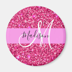 Aimant Glam Girly Hot rose Parties scintillant étincelles