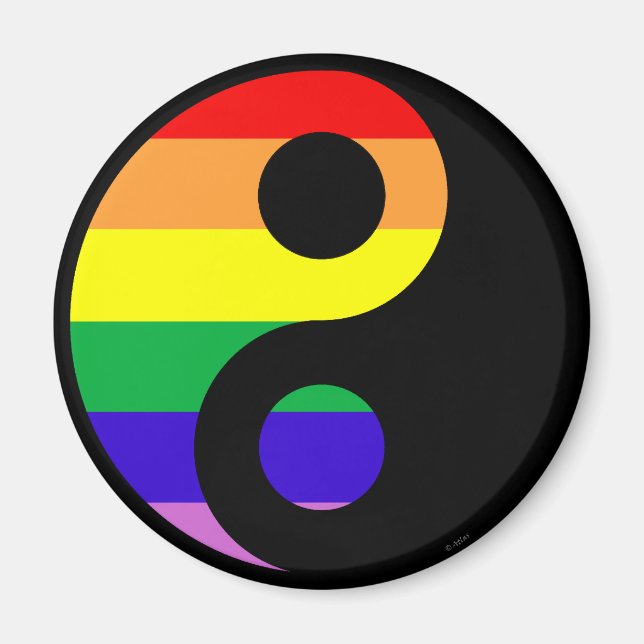 Aimant GLBT YinYang (Devant)