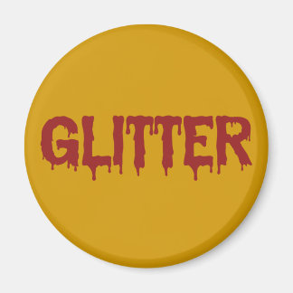 Aimant Glitter en typographie de Blood