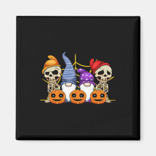 Aimant Gnome Squelette Lazy Costume d'Halloween Cute Citr