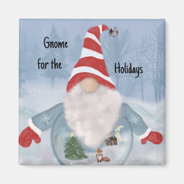 Aimant Gnome Winter Wonderland (Devant)