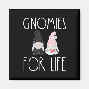Aimant Gnomes For Life Drôle Mariage Gnome Bride Groom M
