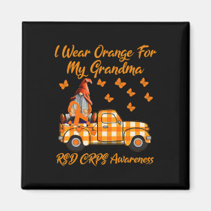 Aimant Gnomes Je Porte Orange Pour Mon Grand-Mère Crps Rs