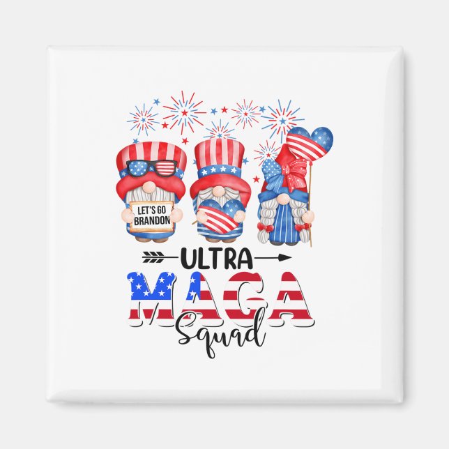 Aimant Gnomes Ultra Mega Squad 4 juillet Ultra Me (Devant)