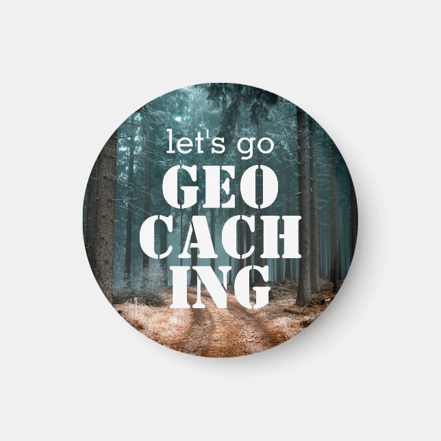 Aimant Go Geocaching Custom Trail Photo Don (Devant)