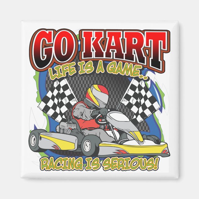 Aimant Go Kart Life (Devant)