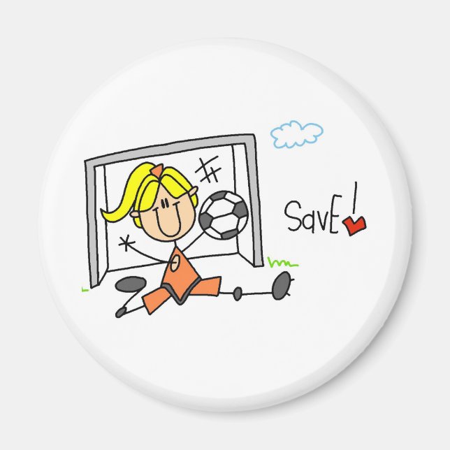 Aimant Goalie Fait L'Aimant Save (Devant)