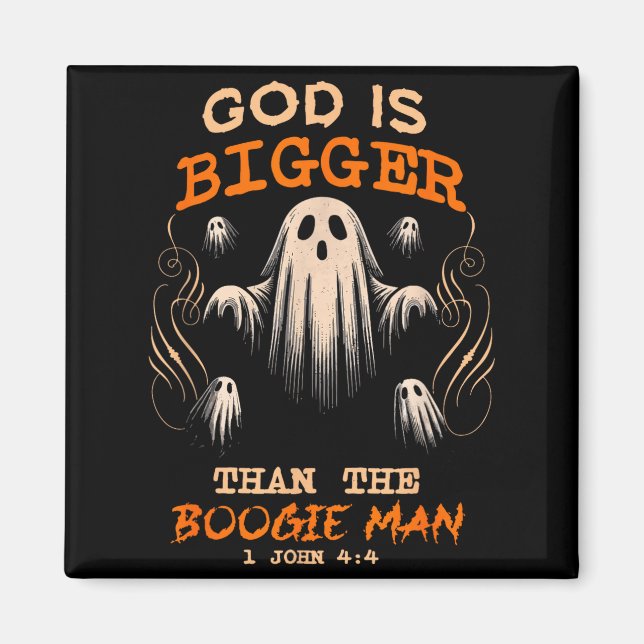 Aimant God Is Bigger Soky Season Christian Funny Hallowee (Devant)