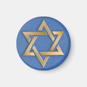 Aimant Gold Blue Star de David Art Panel