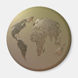Aimant Gold Globe