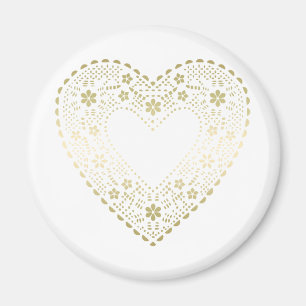 Aimant Gold Lace Heart