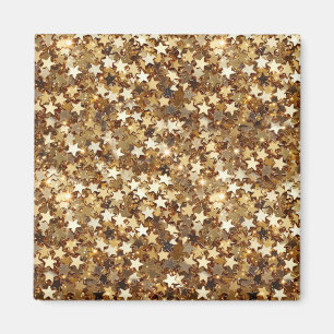 Aimant Gold Stars Confetti