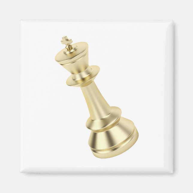 Aimant Golden chess king (Devant)
