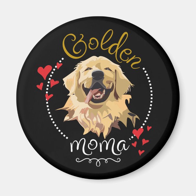Aimant "Golden Moma : Célébrons l'amour des récupérateurs (Devant)