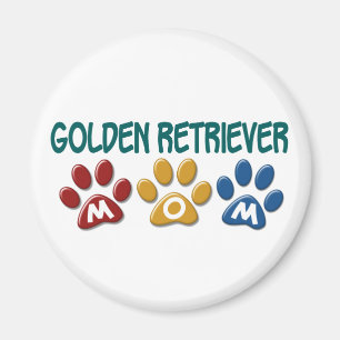 Aimant GOLDEN RETRIEVER Maman Empreinte de patte 1