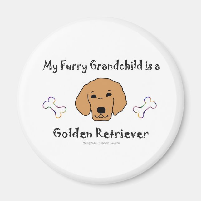 Aimant GoldenRetriever (Devant)