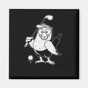 Aimant Golf Birdie Amusant Oiseau Animal Humour Golf
