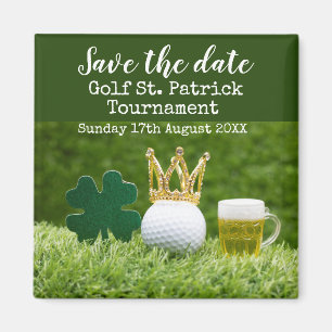 Aimant Golf Sauvez la date Golf Tournoi st. Patrick's