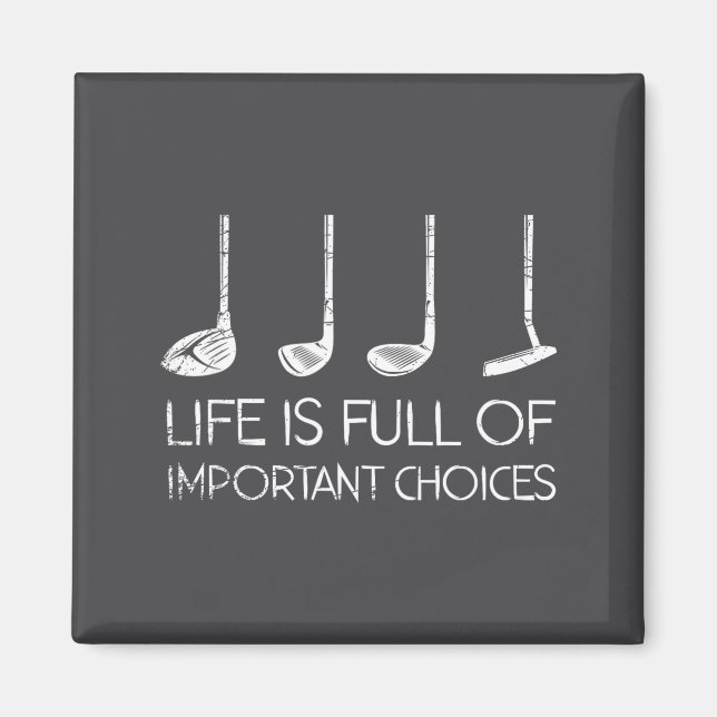 Aimant Golfing Men Srts Funny Golfer Golf  (Devant)