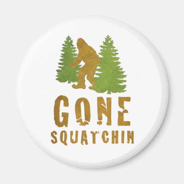 Aimant Gone Squatchin (Vintage) (Devant)