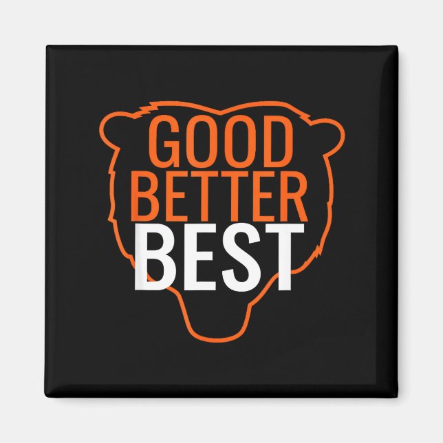 Aimant Good Better Bear Outline Motivation  (Devant)
