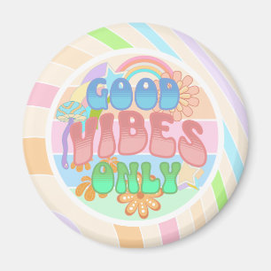 Aimant Good Vibes uniquement   Retro Vintage