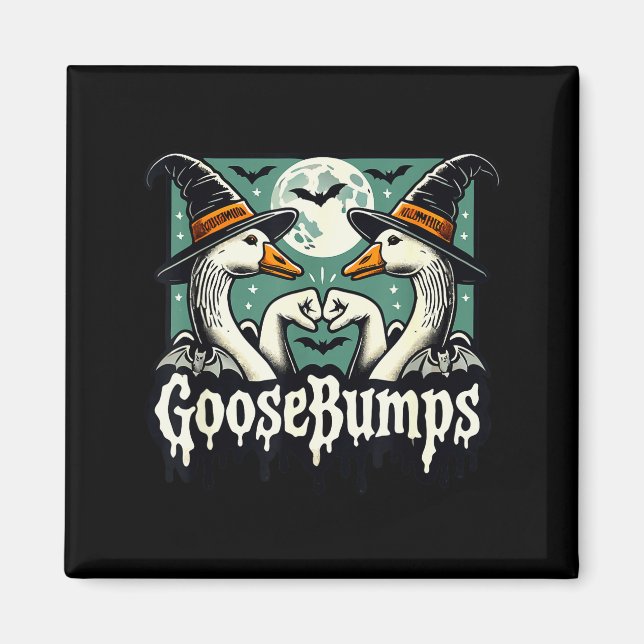 Aimant Goose Bumps Goosebumps Funny Geese Fist Bump Hallo (Devant)