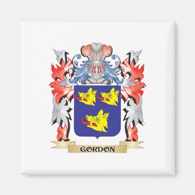 Aimant Gordon Coat d'armoiries - Family Crest (Devant)