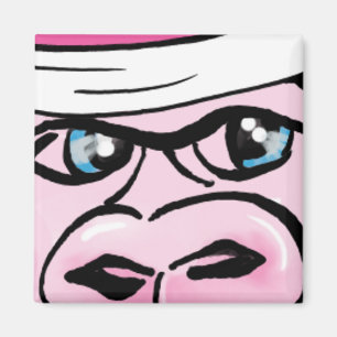 Aimant Gorille rose avec Sweat