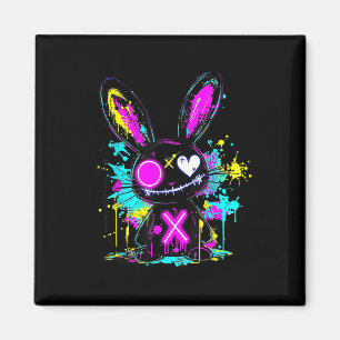 Aimant Goth Bunny Kawaii Rabbit mignonne tenue gothique E