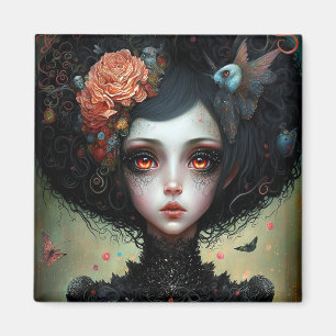 Aimant Goth Déplaisant mignonne fille gothique