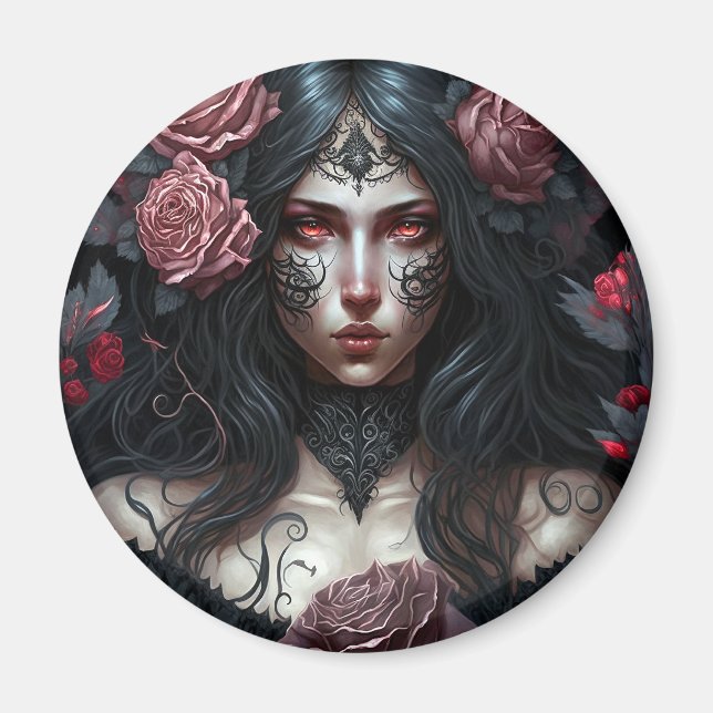 Aimant Goth Princesse Imaginaire gothique Art (Devant)
