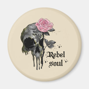 Aimant Goth Skull   Rebel Soul