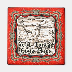 Aimant Gothique Rouge Imaginaire cadre Modèle magnétiqu