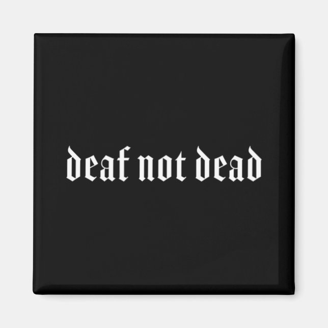 Aimant Gothique Sourd ASL Geste MAIN Sourde Perte d'audit (Devant)