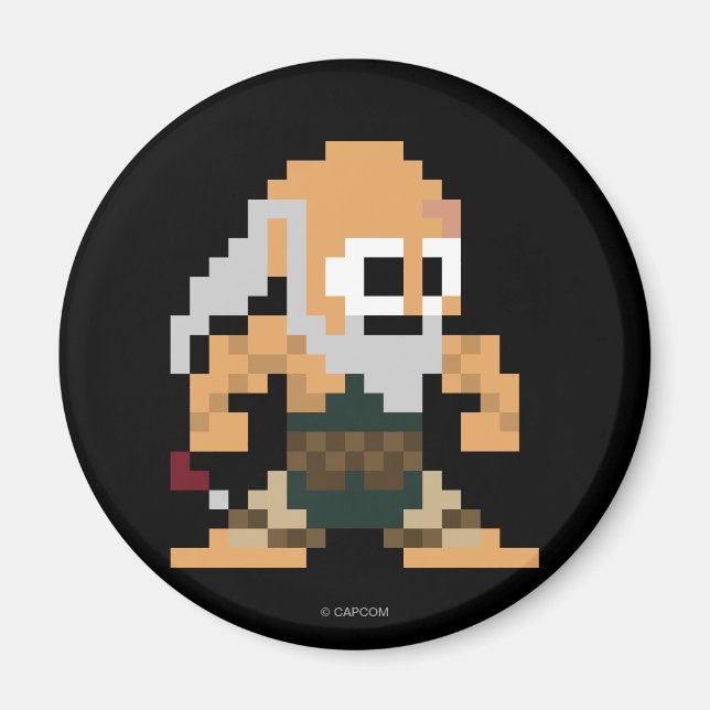 Aimant Gouken 8 bits (Devant)