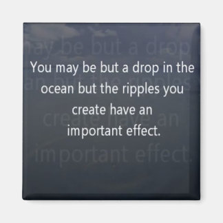 Aimant goutte dans l'aimant océanique