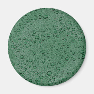 Aimant gouttelettes d'eau vertes
